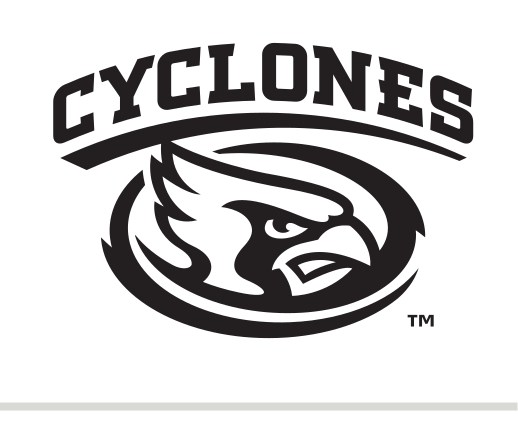 Cyclones lockup, black on white variant, cell 26