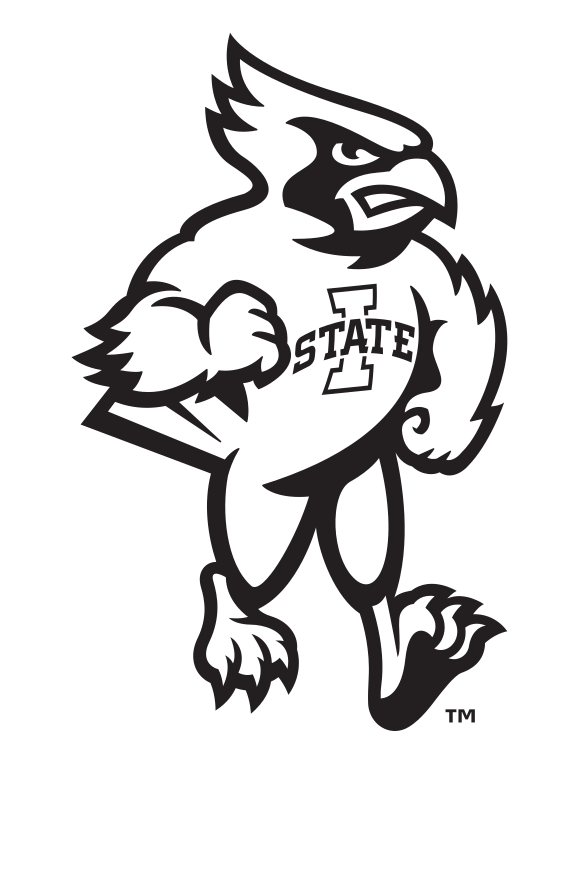 full-body mascot, black on white variant, cell 36