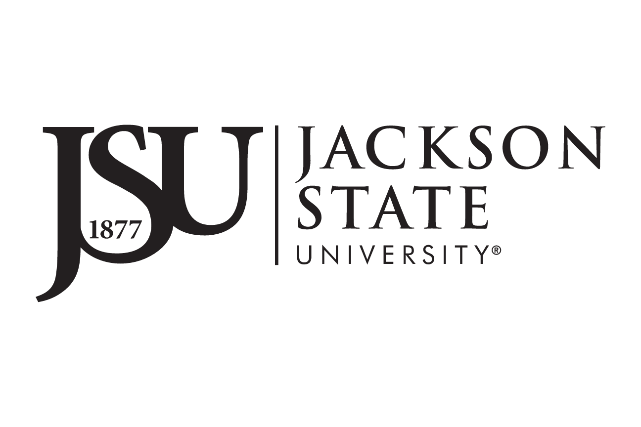 Jackson State University logo, horizontal black variant, cell 3