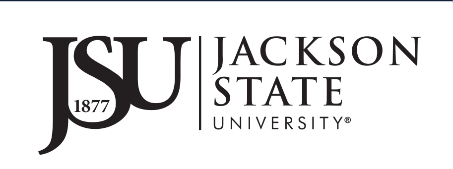Jackson State University logo, horizontal black variant, cell 3