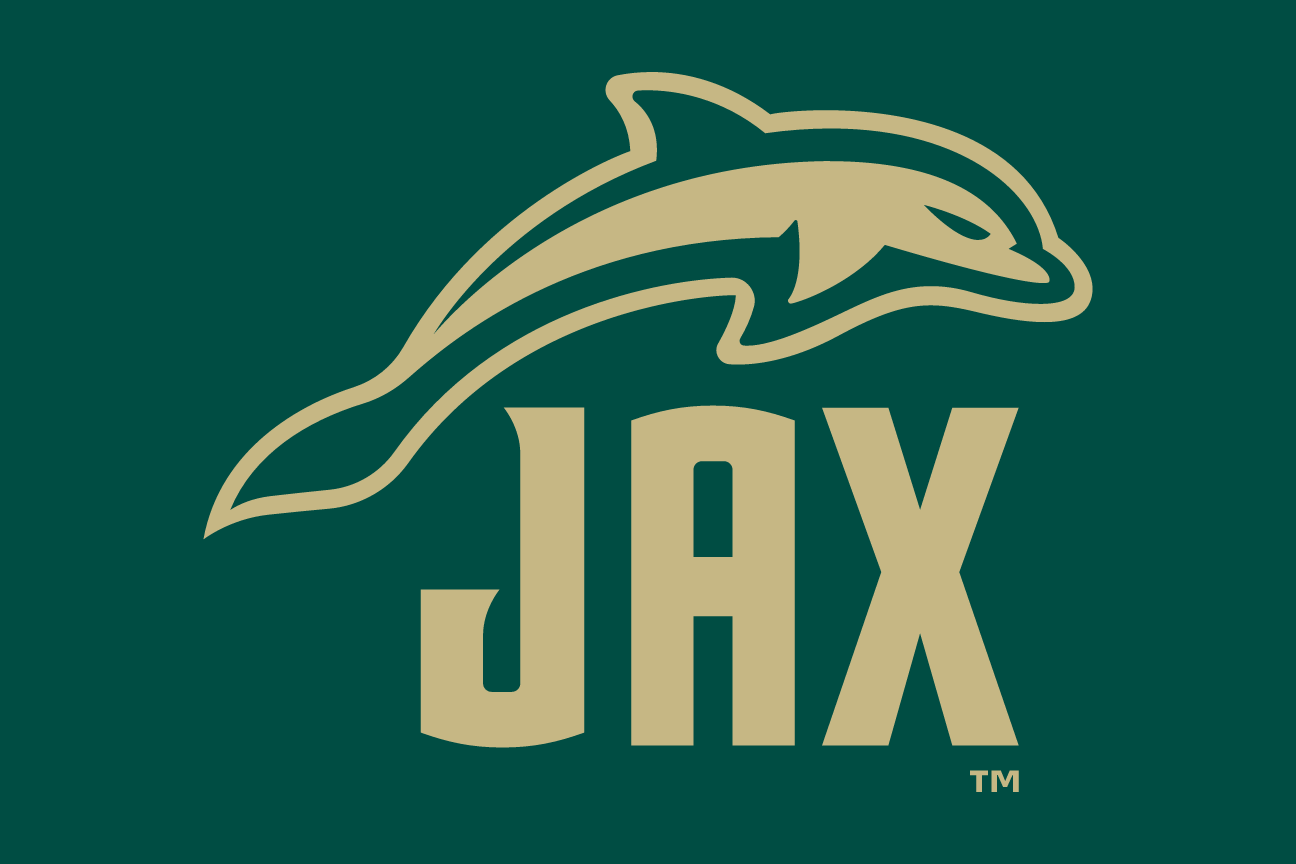 Dolphin with JAX, gold on green variant, cell 27