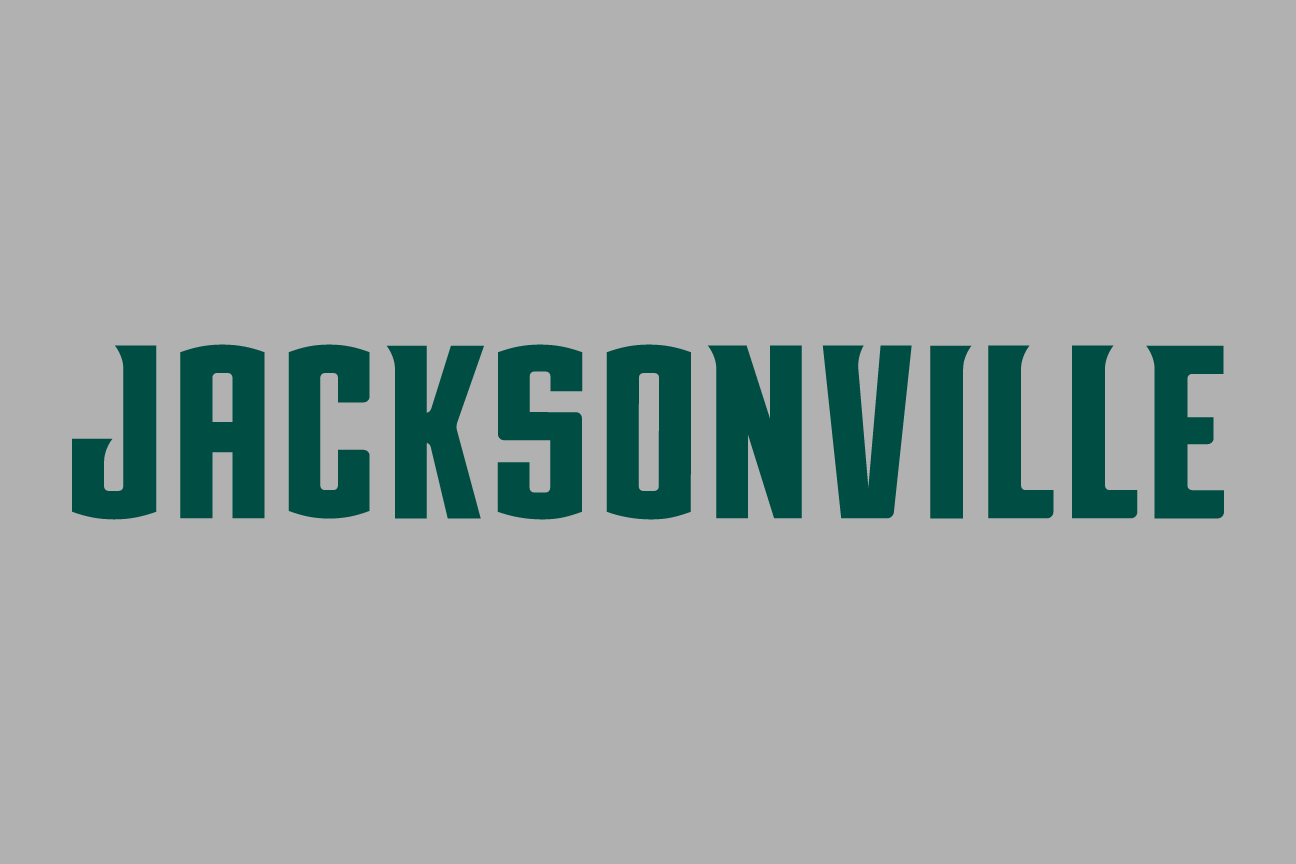 Jacksonville wordmark, green on grey variant, cell 42