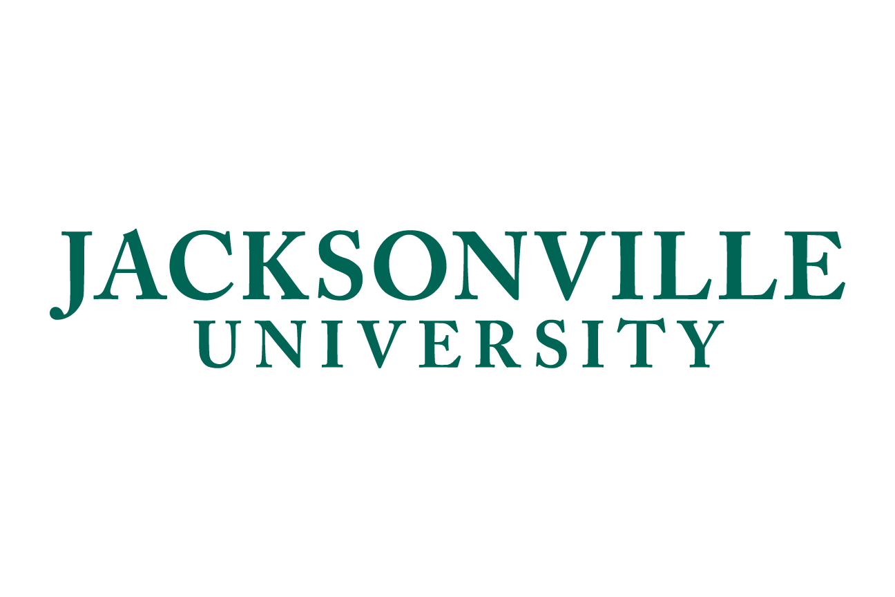 Jacksonville University wordmark, green on white variant, cell 65