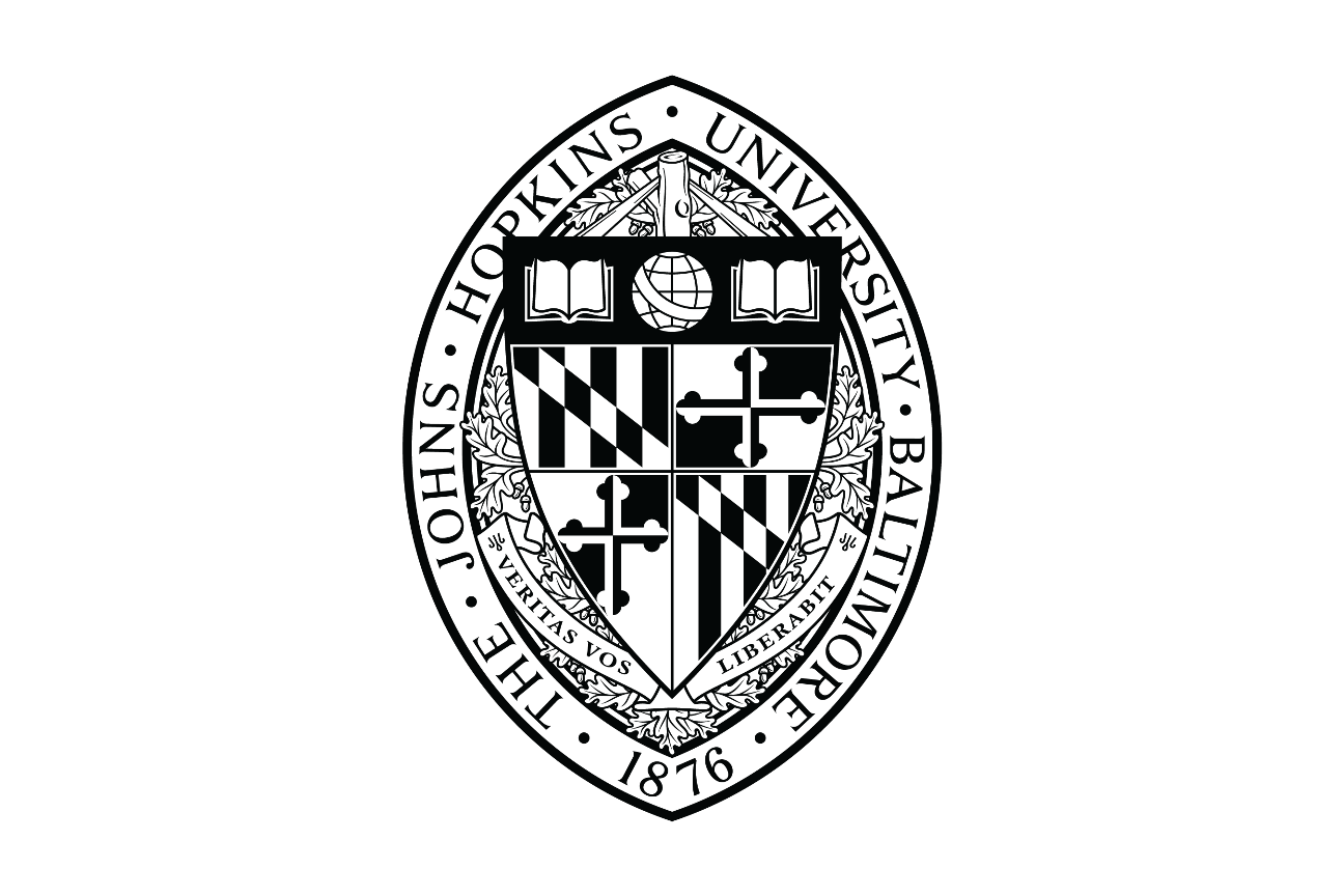 Johns Hopkins University academic seal, black variant, cell 10