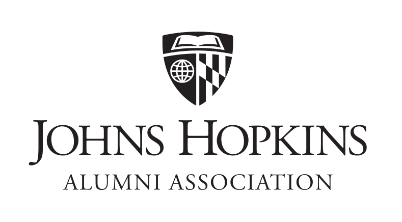 Alumni Association lockup, vertical black variant, cell 35