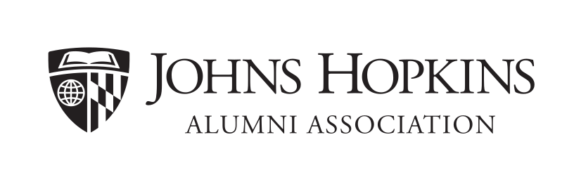 Alumni Association lockup, horizontal black variant, cell 38