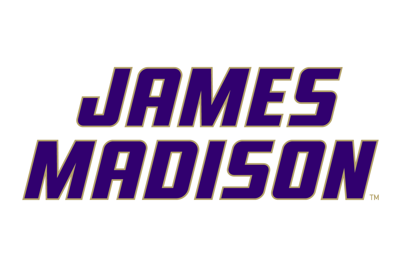 James Madison wordmark, stacked purple variant, cell 15