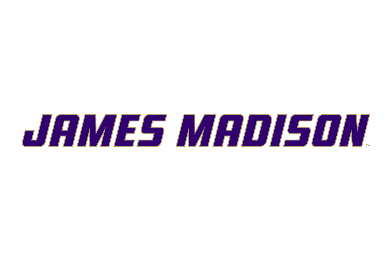 James Madison wordmark, horizontal purple variant, cell 21