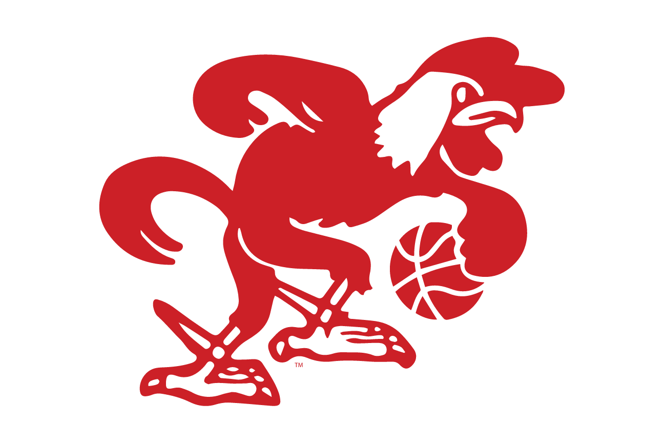 mascot caricature, Basketball, red variant, cell 81