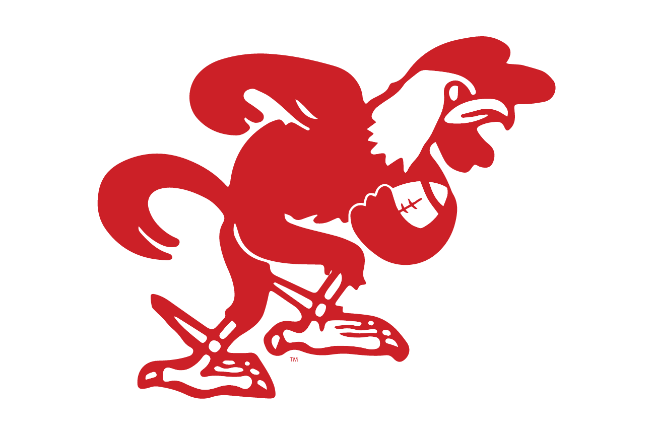 mascot caricature, Football, red variant, cell 87