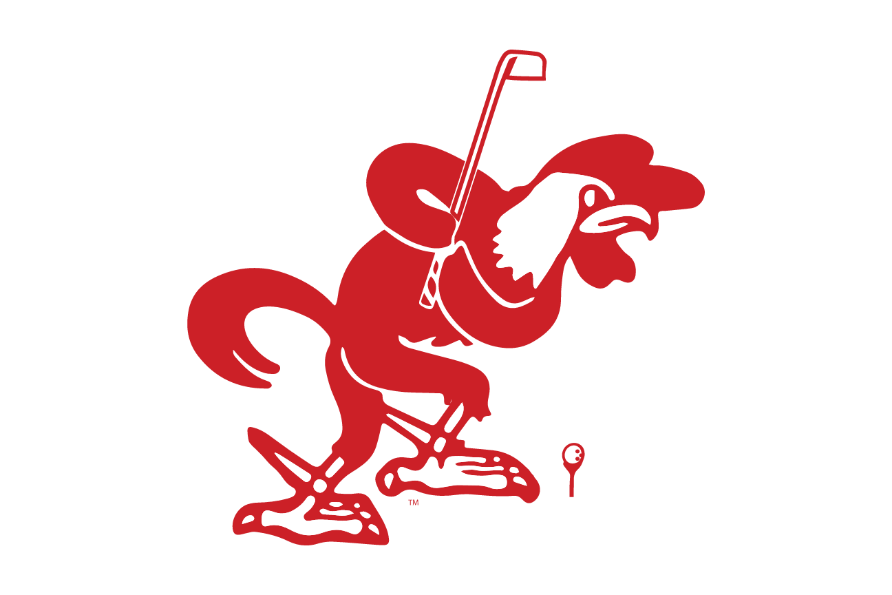 mascot caricature, Golf, red variant, cell 89