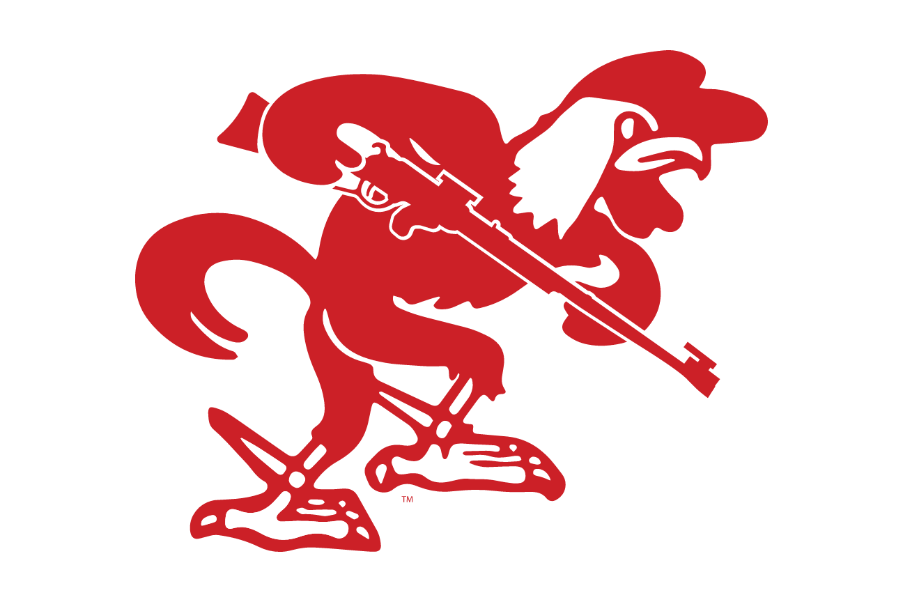 mascot caricature, Rifle, red variant, cell 91