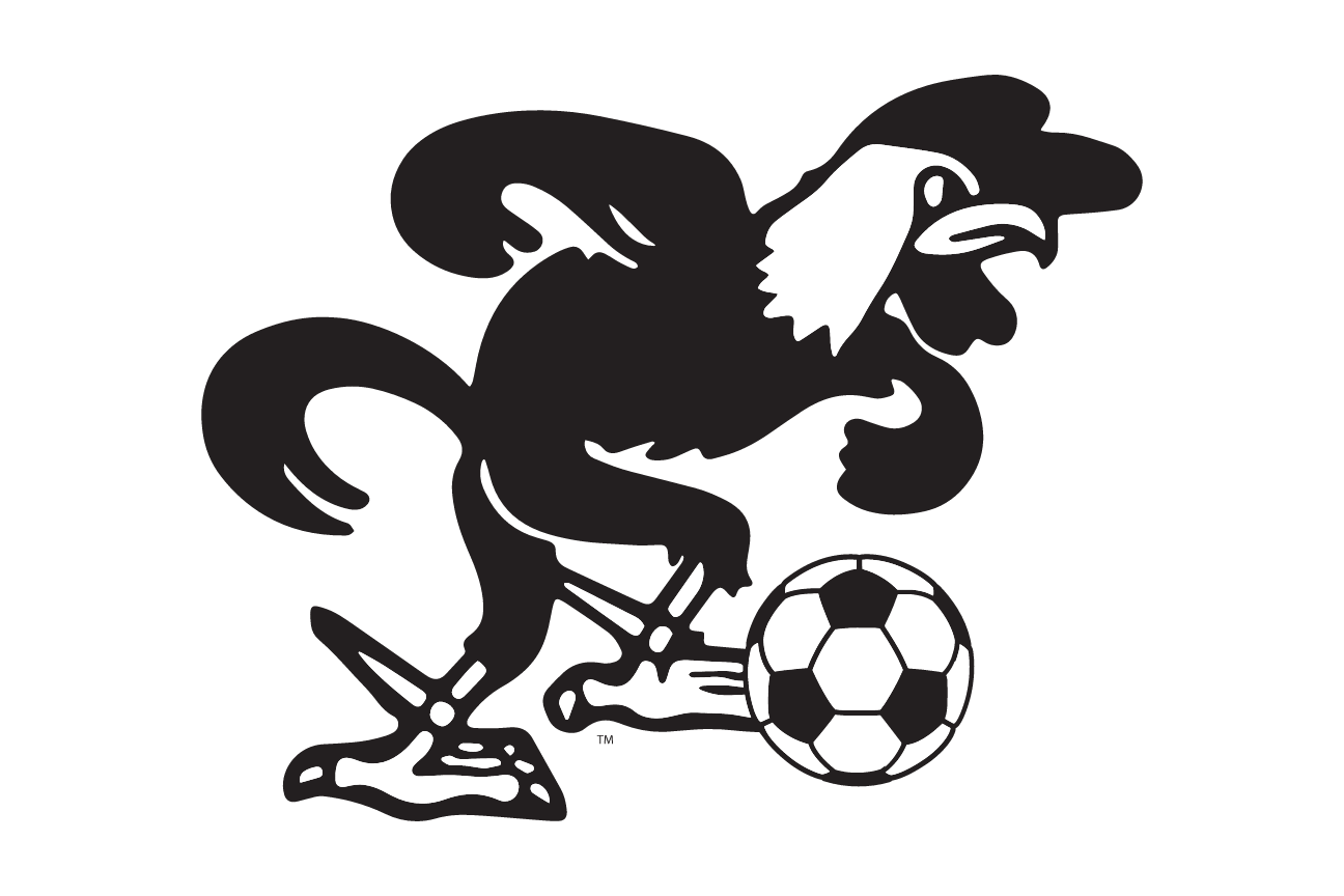 mascot caricature, Soccer, black variant, cell 94