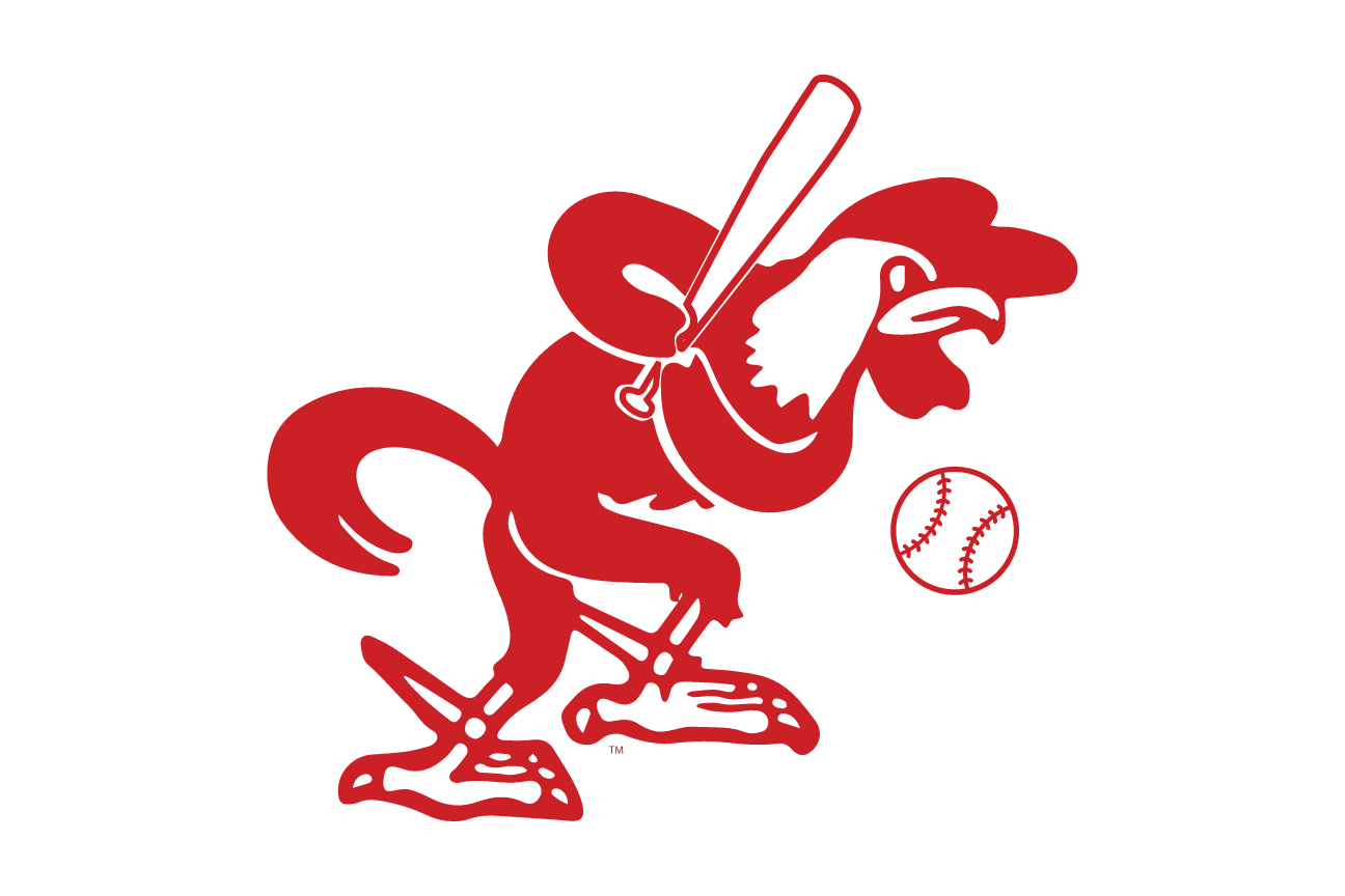 mascot caricature, Softball, red variant, cell 99