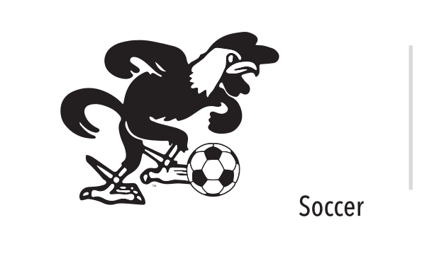 mascot caricature, Soccer, black variant, cell 94