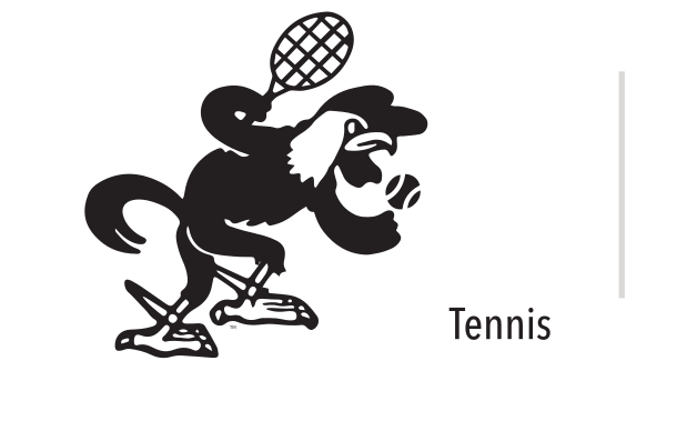 mascot caricature, Tennis, black variant, cell 96