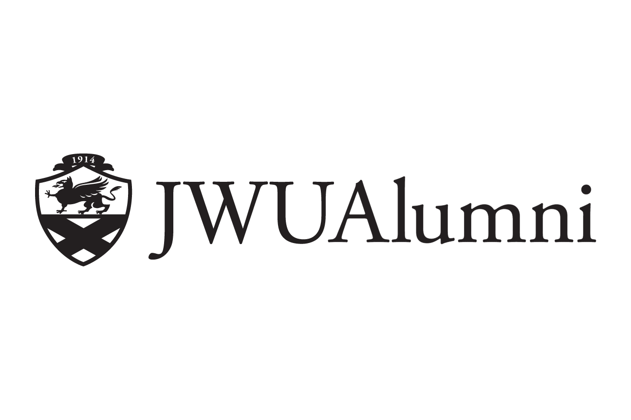 JWUAlumni logo, black variant, cell 13