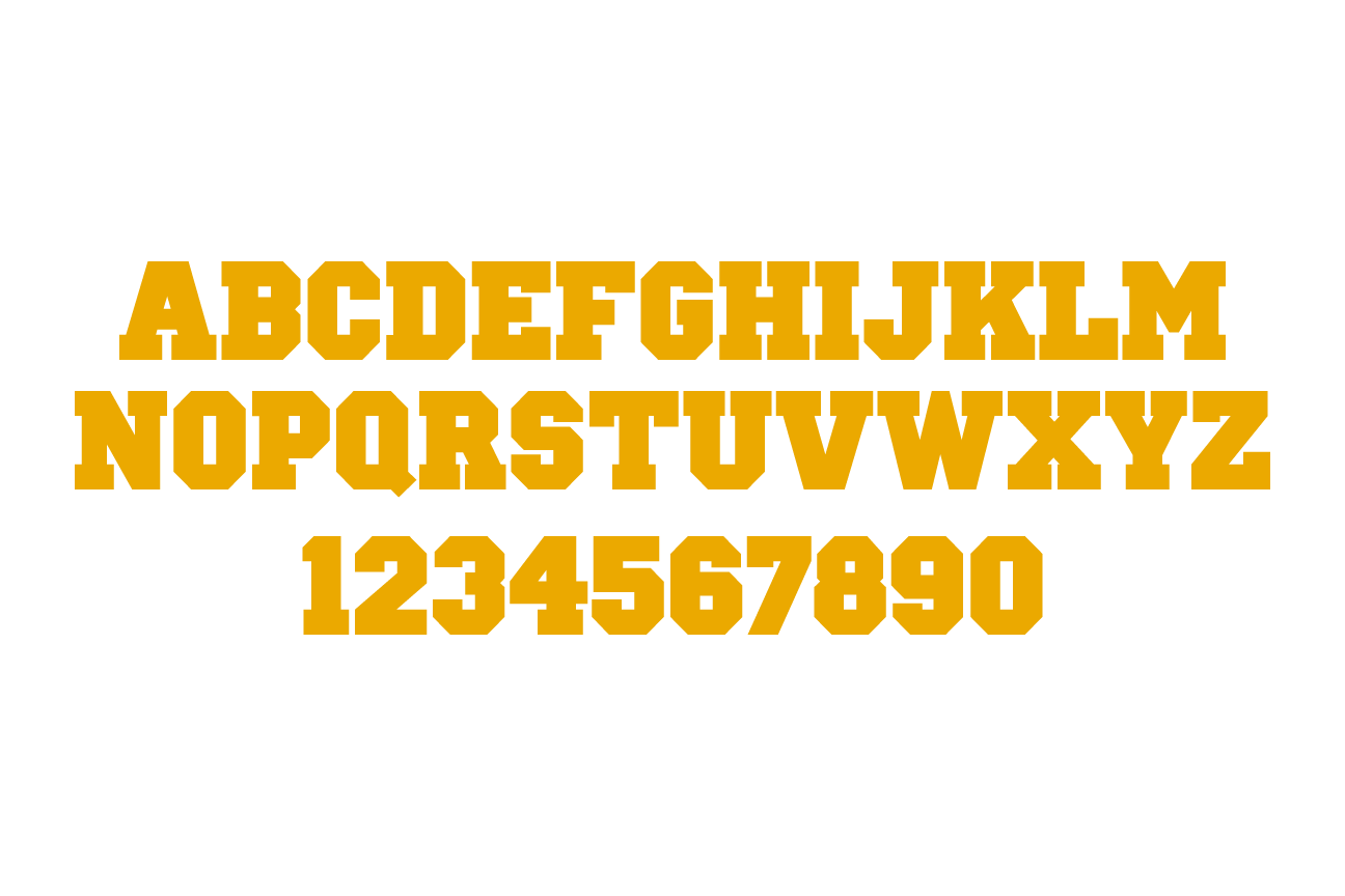 font system, gold variant, cell 99
