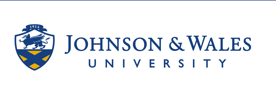 Johnson & Wales University logo, blue and yellow variant, cell 3
