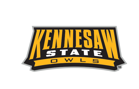 Kennesaw State Owls wordmark, color variant, cell 5