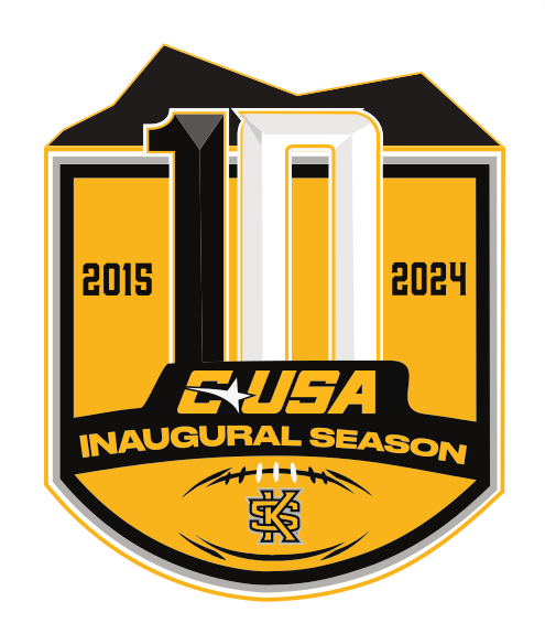 10 Seasons of Football logo, color variant, cell 71