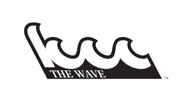 kw THE WAVE logo, black and white variant, cell 2