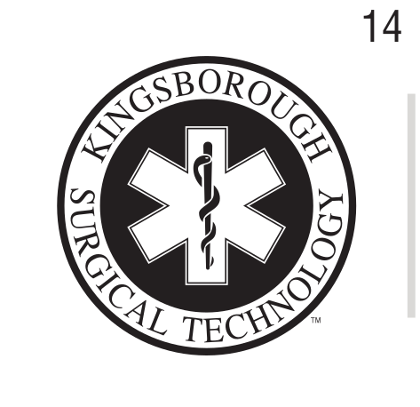 Surgical Technology mark, black and white variant, cell 14