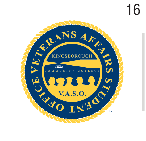 Veteran Affairs Student Office mark, color variant, cell 16