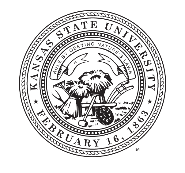 Kansas State University seal, black variant, cell 32