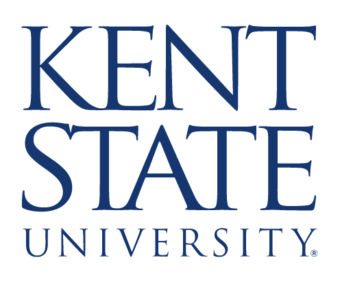 Kent State University logo, blue without sunburst variant