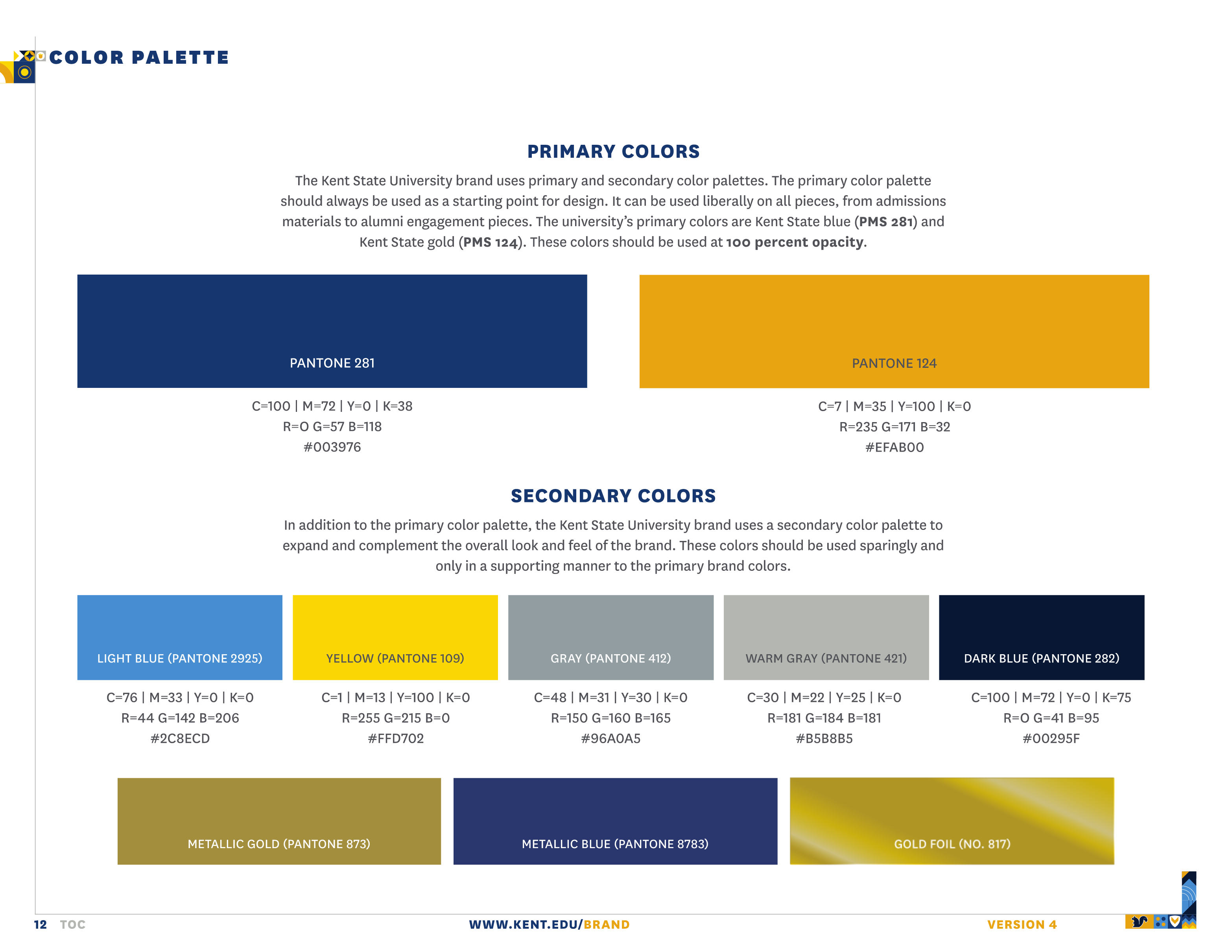 Full Page Guideline Sheet, Standard variant