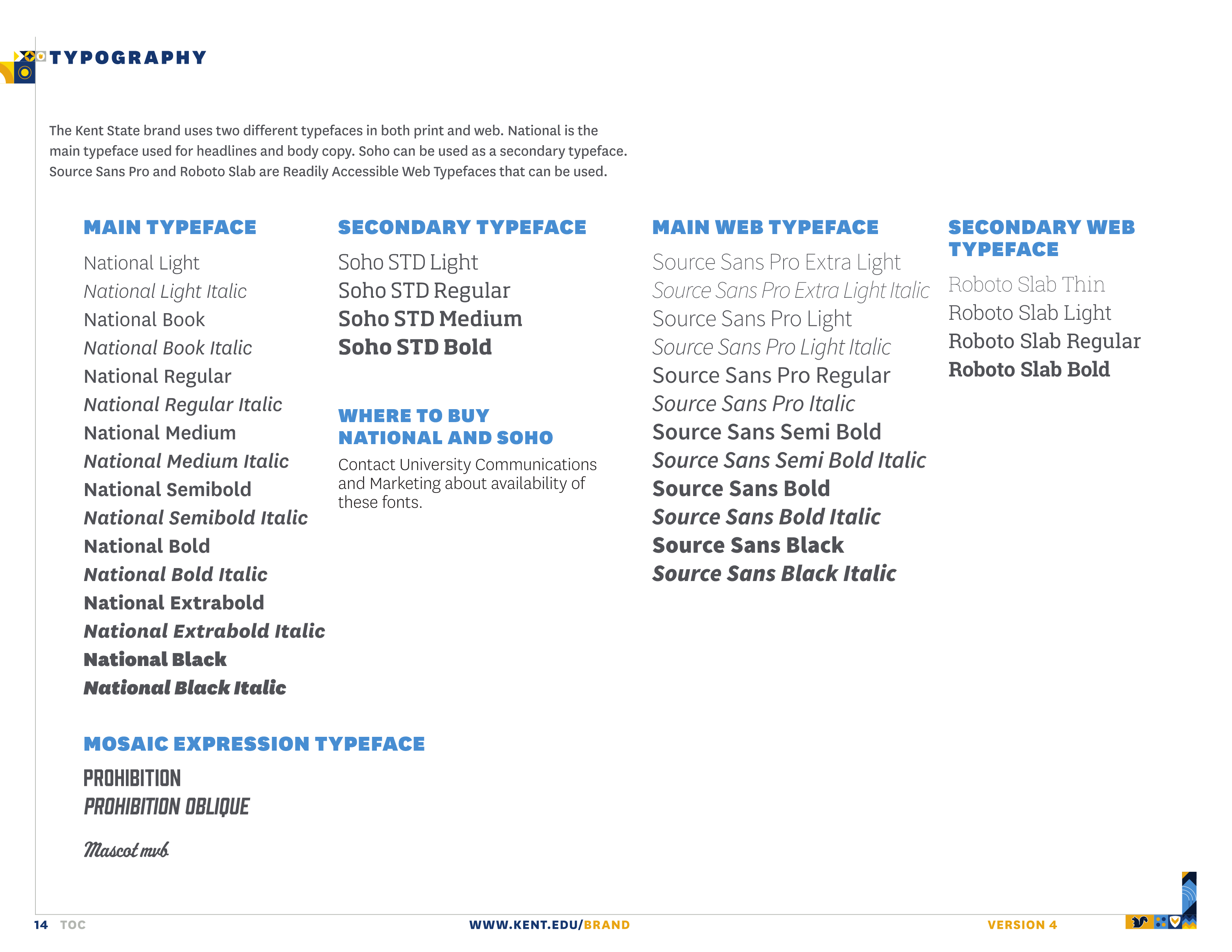 Full Page Guideline Sheet, Standard variant