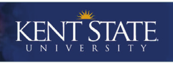 Kent State University, horizontal lockup, white variant