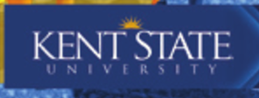 Kent State University, horizontal lockup, white variant