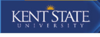 Kent State University, horizontal lockup, white variant