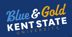 Kent State University, Blue & Gold wordmark variant