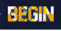 BEGIN, wordmark, yellow/white variant