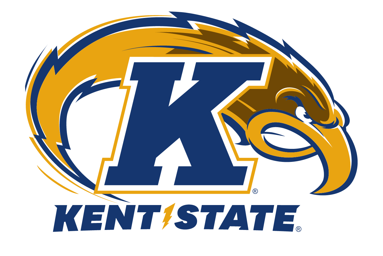 Kent State Athletics Logo, color with wordmark variant