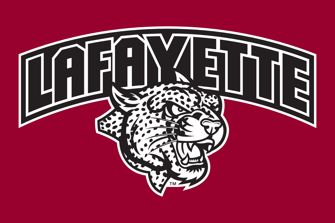 secondary logo, black/white on maroon variant, cell 13