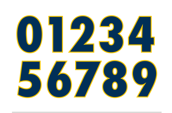 Font System Numbers, blue/yellow variant, cell 16