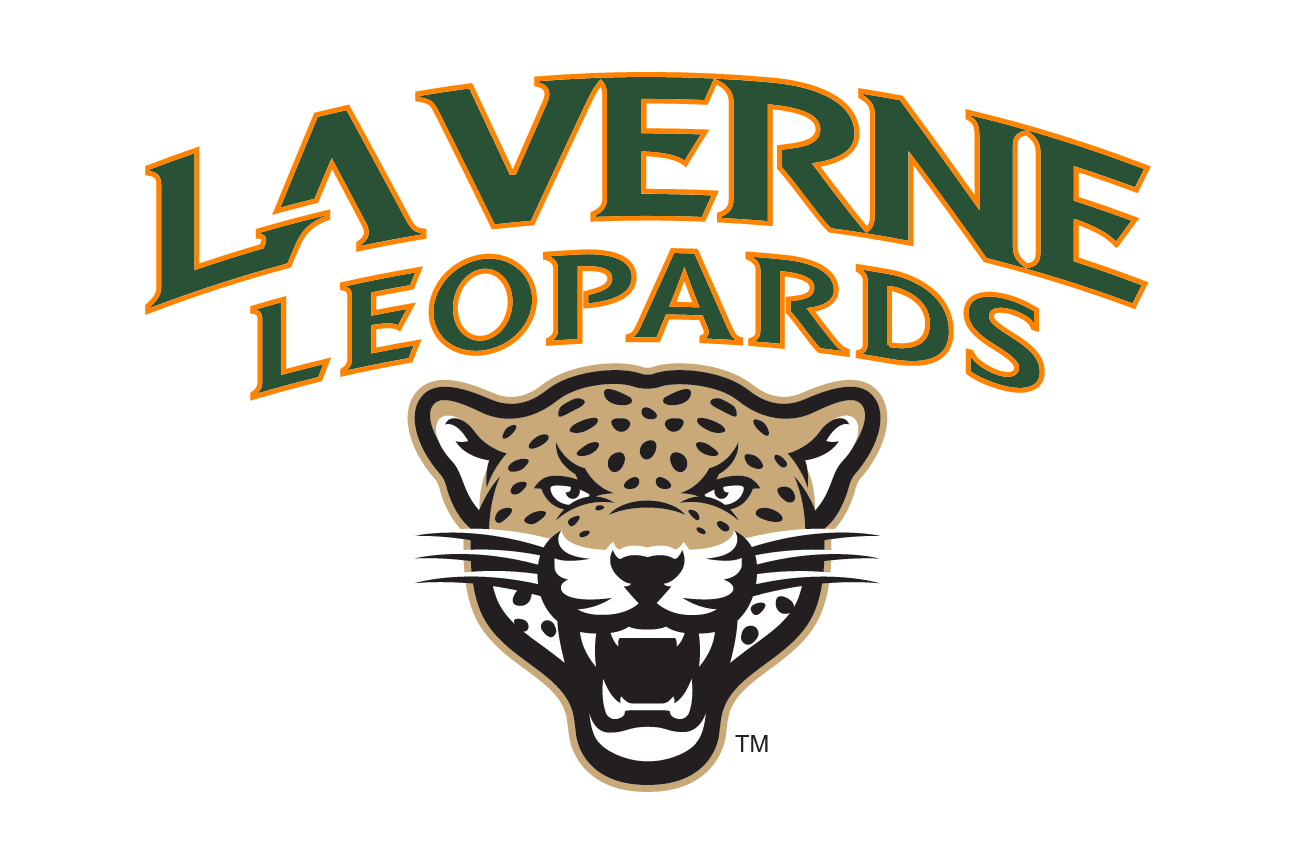 leopard head with wordmark, horizontal, full color, white background variant, cell 8