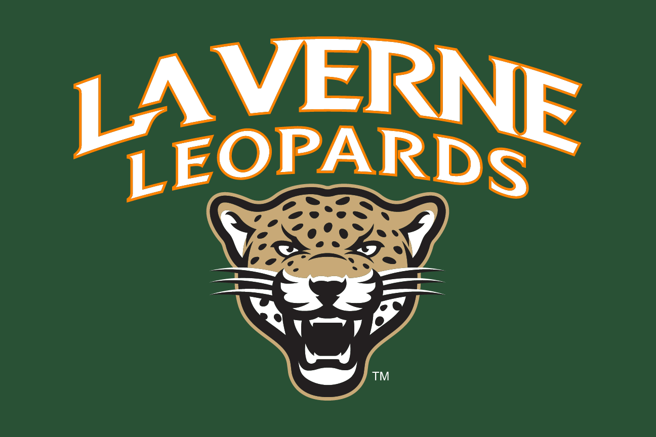leopard head with wordmark, horizontal, full color, green background variant, cell 9