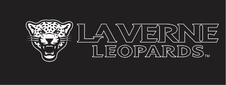 leopard head with wordmark, horizontal small head, grey and white, black background variant, cell 18