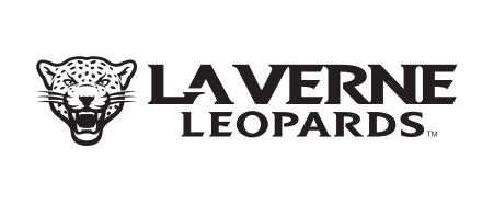 leopard head with wordmark, horizontal small head, black and white, white background variant, cell 20