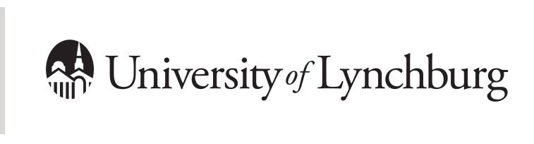 University of Lynchburg logo, horizontal, black variant, cell 2