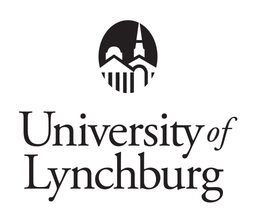 University of Lynchburg logo, vertical, black variant, cell 8