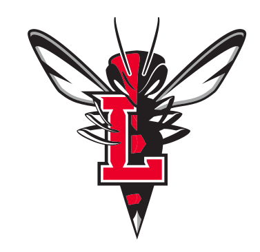 Hornet mascot, red/black split alternate variant, cell 22