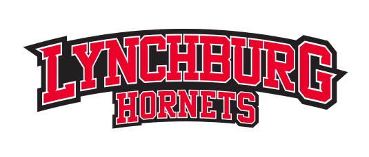Lynchburg Hornets Wordmark, red/black/white variant, cell 50