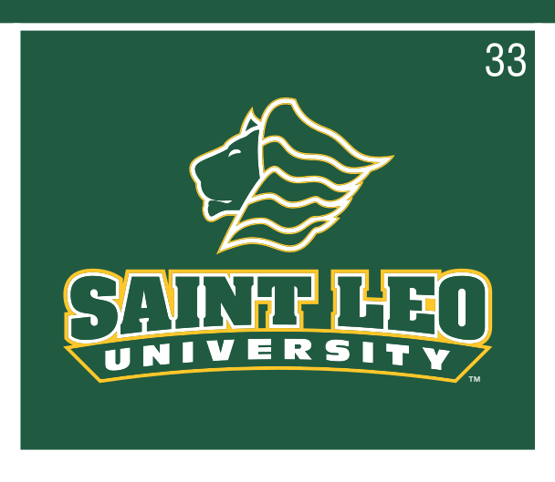 primary athletic mark, green/gold on green variant, cell 33