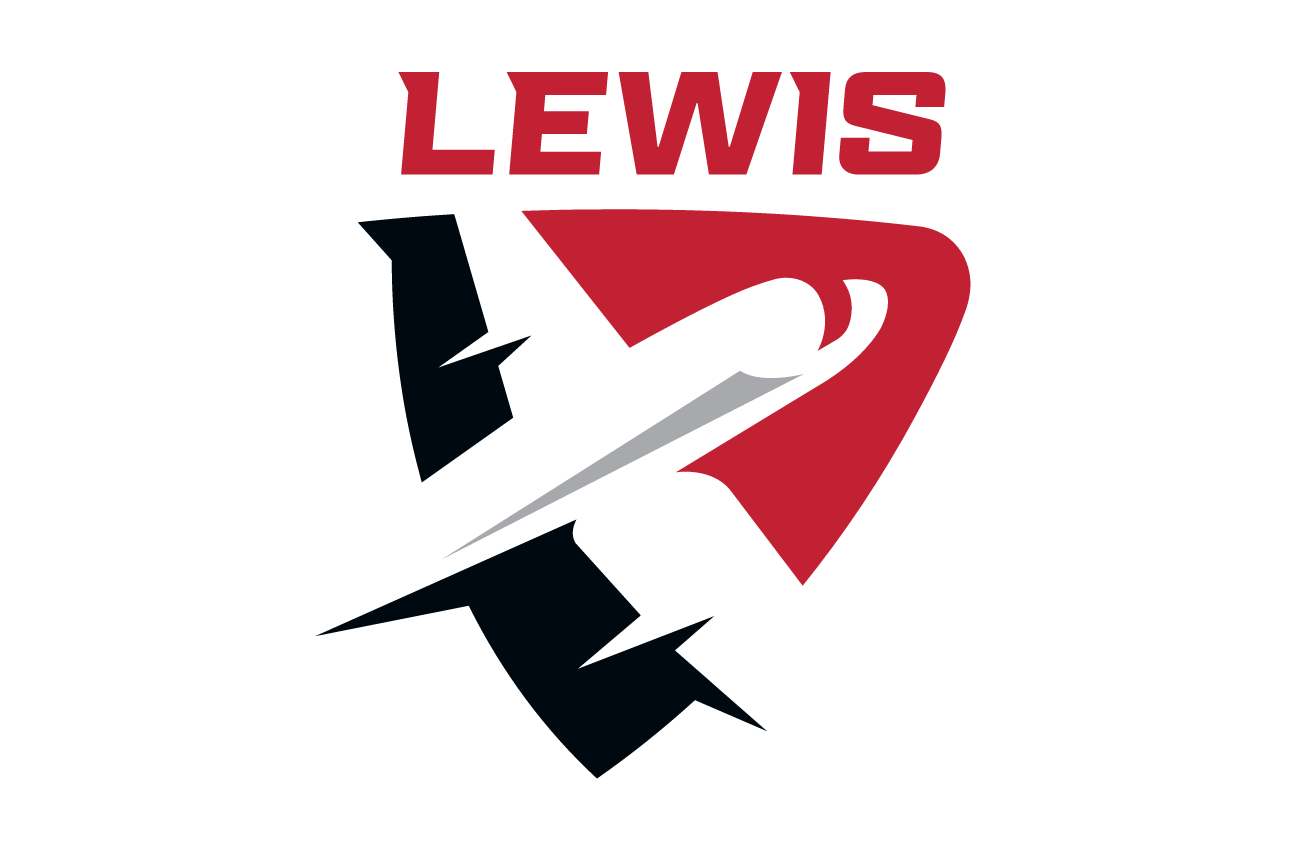 Lewis secondary mark, red/black on white variant, cell 9